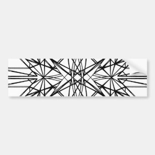 geometrische symmetrie bumpersticker