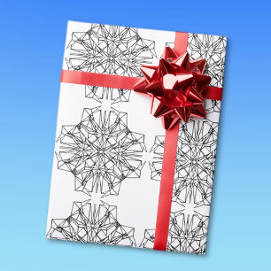 geometrische symmetrie cadeaupapier