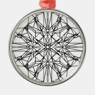 geometrische symmetrie metalen ornament