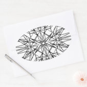 geometrische symmetrie ovale sticker (Envelop)