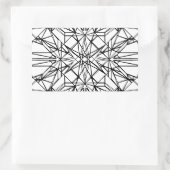 geometrische symmetrie rechthoekige sticker (Tas)