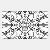 geometrische symmetrie rechthoekige sticker (Voorkant)