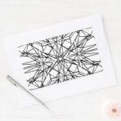 geometrische symmetrie rechthoekige sticker (Envelop)