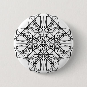 geometrische symmetrie ronde button 5,7 cm