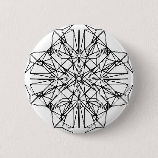 geometrische symmetrie ronde button 5,7 cm (Voorkant)