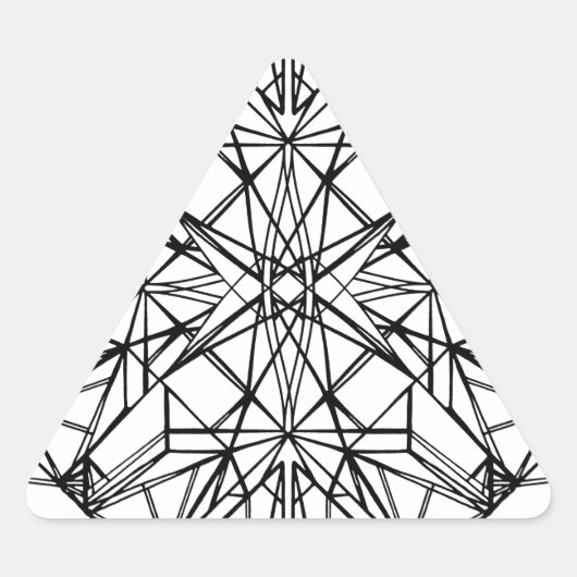 geometrische symmetrie sticker (Voorkant)