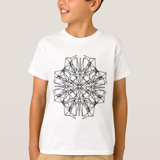 geometrische symmetrie t-shirt (Voorkant)