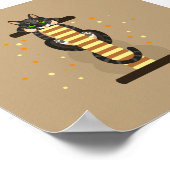 Geometrische tabel door Cat-illustratie Poster (Hoek)