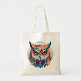 Geometrische tandwiel tote bag