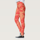 Geometrische Tangerine Shades Abstract Leggings (Links)