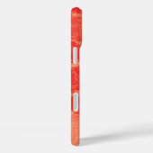 Geometrische Tangerine Zeal Abstract Patroonkunst Case-Mate iPhone Case (Achterkant / Rechts)