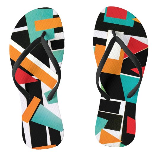 Geometrische Teenslippers (Voetbed)