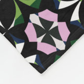 Geometrische tegel fleece deken (Hoek)