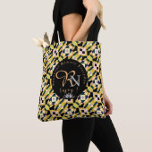 Geometrische tegel tote bag (Dichtbij)