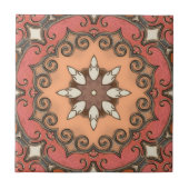 Geometrische Tegel van de Latijnse Retro Floral Me Tegeltje (Voorkant)