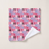 geometrische tegels bad handdoek (Wasdoekje)