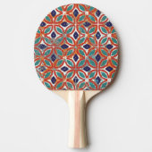 Geometrische tegels: etnische  achtergrond. tafeltennisbatje (Voorkant)