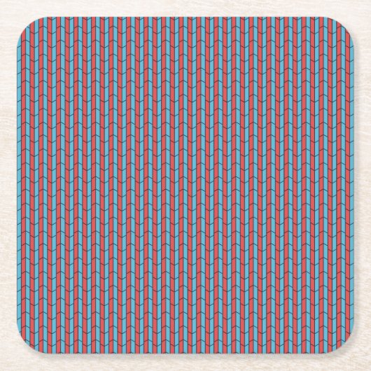 Geometrische Tegels Kartonnen Onderzetters (Voorkant)