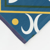 Geometrische Tegels Patroon Fleece Deken (Hoek)