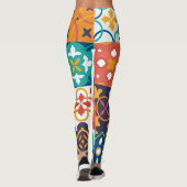 Geometrische Tegels Patroon Leggings (Achterkant)