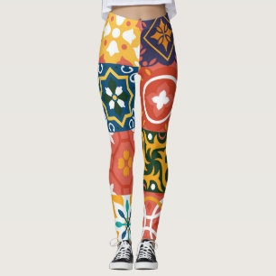 Geometrische Tegels Patroon Leggings