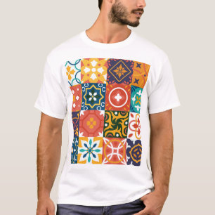 Geometrische Tegels Patroon T-shirt