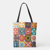 Geometrische  Tegels  Patroon Tote Bag (Achterkant)