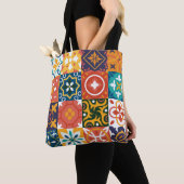 Geometrische  Tegels  Patroon Tote Bag (Dichtbij)