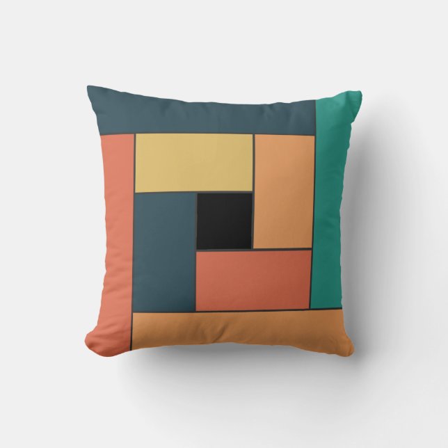 Geometrische Tegels Patroon ver1 Kussen (Voorkant)