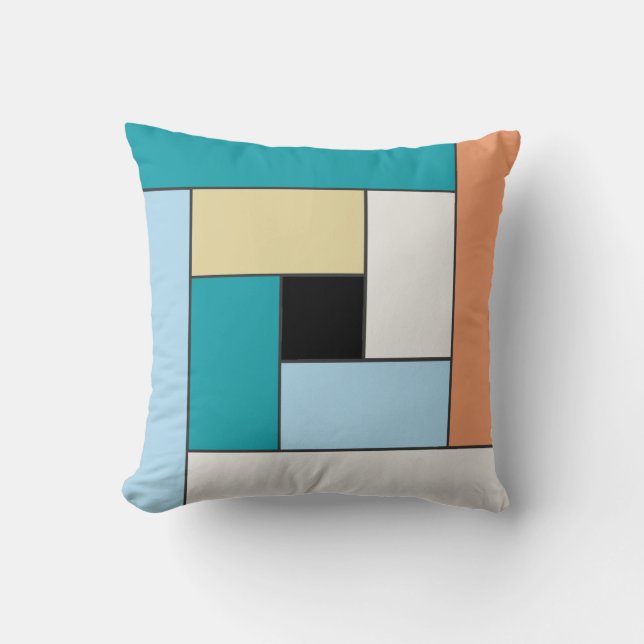 Geometrische Tegels Patroon ver9 Sierkussen (Voorkant)