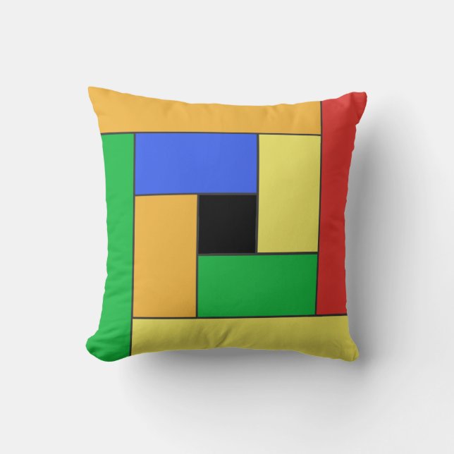 Geometrische Tegels Pattern ver10 Sierkussen (Voorkant)