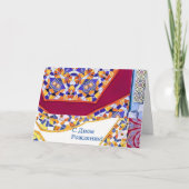 Geometrische Tegels van Azulejos met een CG-twist Kaart (Voorkant)