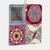 Geometrische Tegels van Azulejos met een CG-twist Keramisch Ornament (Rechts)