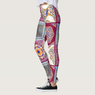 Geometrische Tegels van Azulejos met een CG-twist Leggings