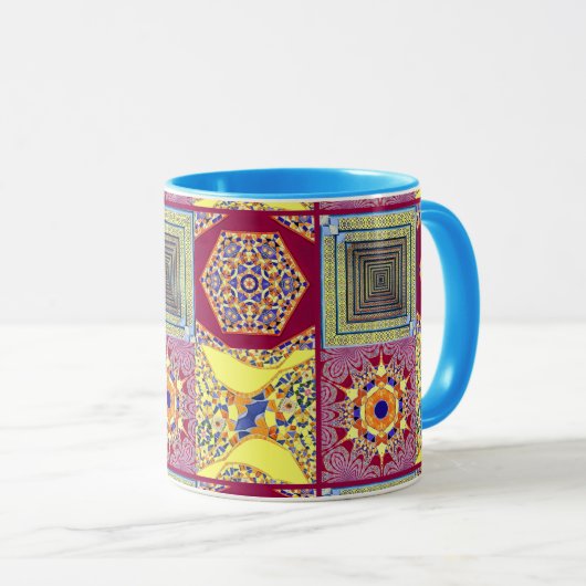 Geometrische Tegels van Azulejos met een CG-twist Mok (Voorkant rechts)