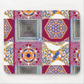 Geometrische Tegels van Azulejos met een CG-twist Muismat (Voorkant)