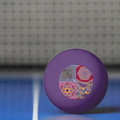 Geometrische Tegels van Azulejos met een CG-twist Pingpongbal (Net)