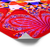 Geometrische Tegels van Azulejos met een CG-twist Poster (Hoek)