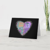 Geometrische Tegels van Azulejos met Vredesvogel Feestdagen Kaart (Voorkant)