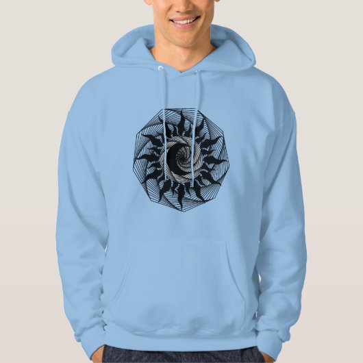 geometrische tekening hoodie (Voorkant)