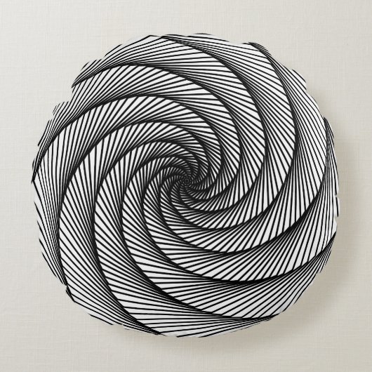 geometrische tekening ItalianFreaks Rond Kussen (Voorkant)