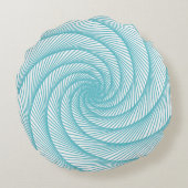 geometrische tekening ItalianFreaks Rond Kussen (Achterkant)