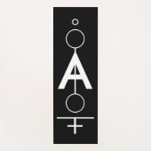 Geometrische tekening, monogrammed. yogamat (Voorkant)