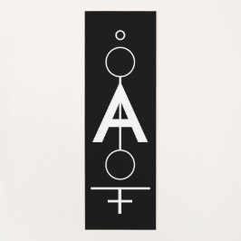 Geometrische tekening, monogrammed. yogamat