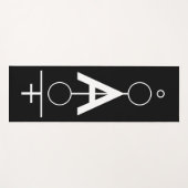 Geometrische tekening, monogrammed. yogamat (Voorkant (horizontaal))