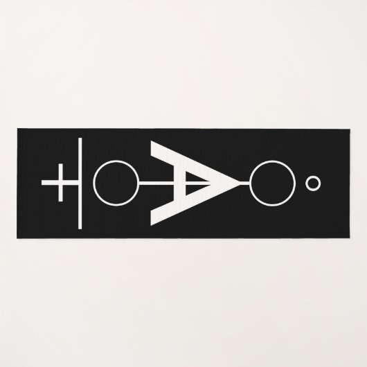 Geometrische tekening, monogrammed. yogamat (Voorkant (horizontaal))