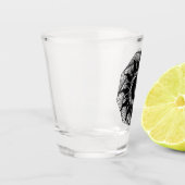geometrische tekening shot glas (Links)