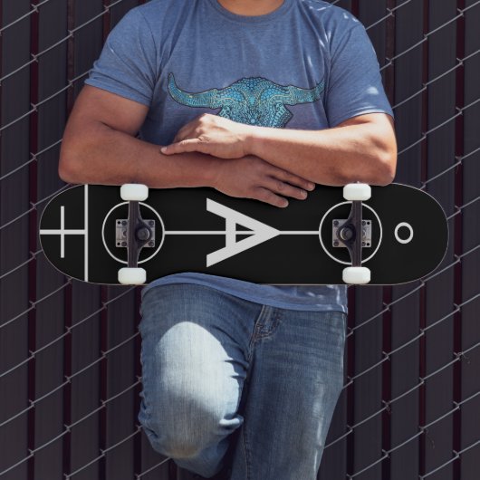 Geometrische tekening, skateboard (Buiten 3)