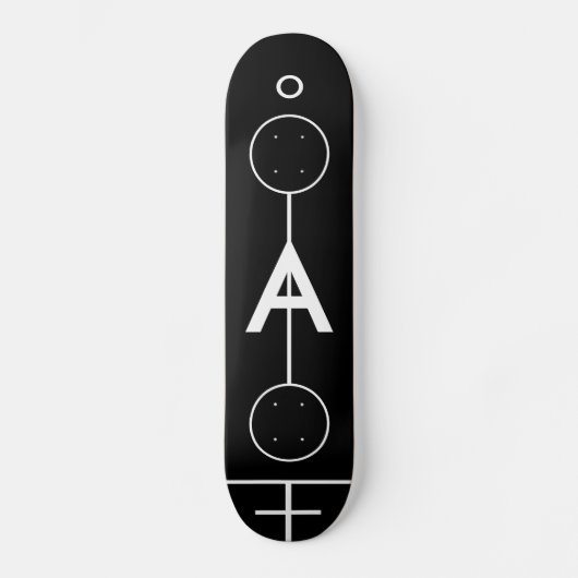 Geometrische tekening, skateboard (Voorkant)