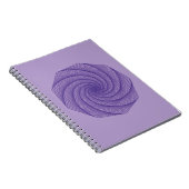 geometrische tekening Violet Notitieboek (Rechterzijde)